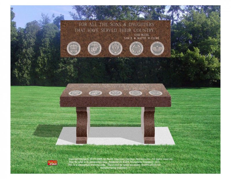 Brown Veteran Bench Memorial